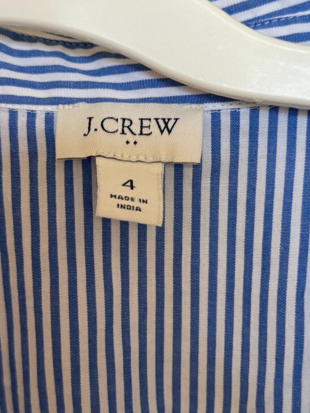 J.Crew Striped Bubble-Sleeve Dress - Picture 2 of 3